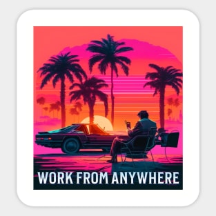 Digital Nomads Work From Anywhere Sticker